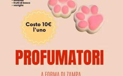 Regali Solidali: Profumatori a Zampa per Aiutare Cani e Gatti