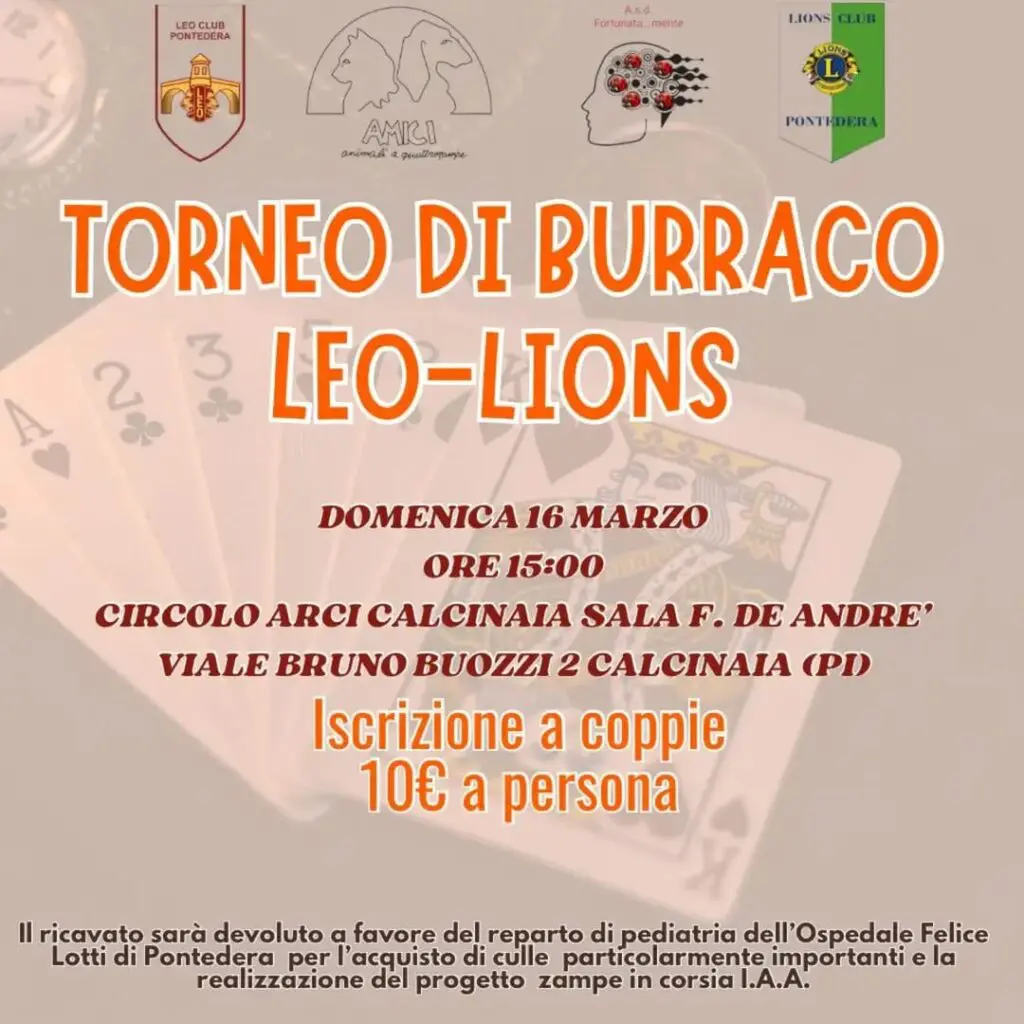 Burraco charity tournament, March 2025