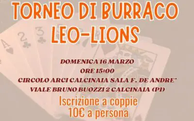 Torneo Burraco – Leo-Lions Pontedera